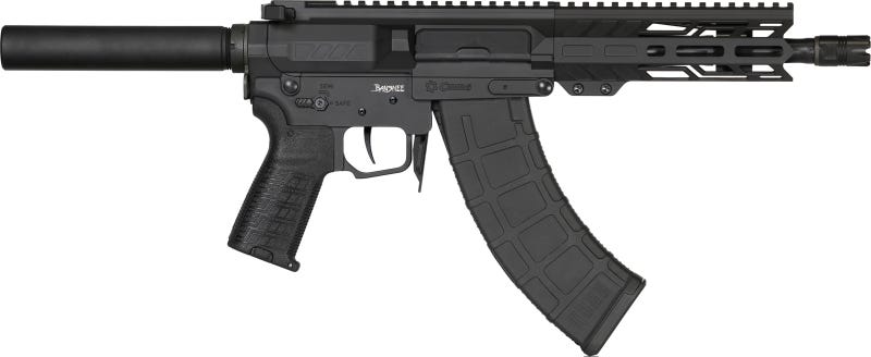 CMMG Banshee MK47 7.62x39mm 12.5in 30rd Armor Black Pistol (76AB60A-AB)