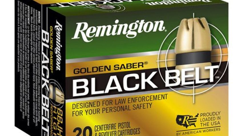 REMINGTON ARMS Golden Saber Blk Belt 40S&W 165Gr BBJHP GSN40SWCA