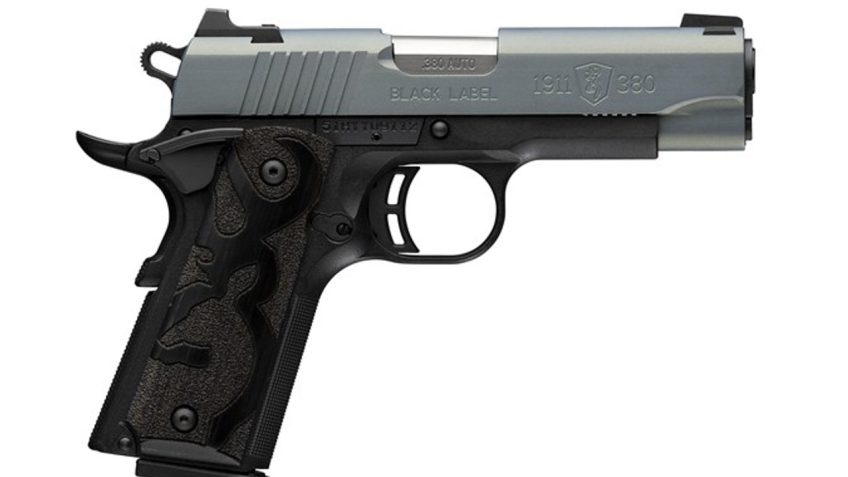 Browning 1911-380 Black Label 380 ACP Pistol with 3.63" Matte Stainless Steel Barrel – 051993492