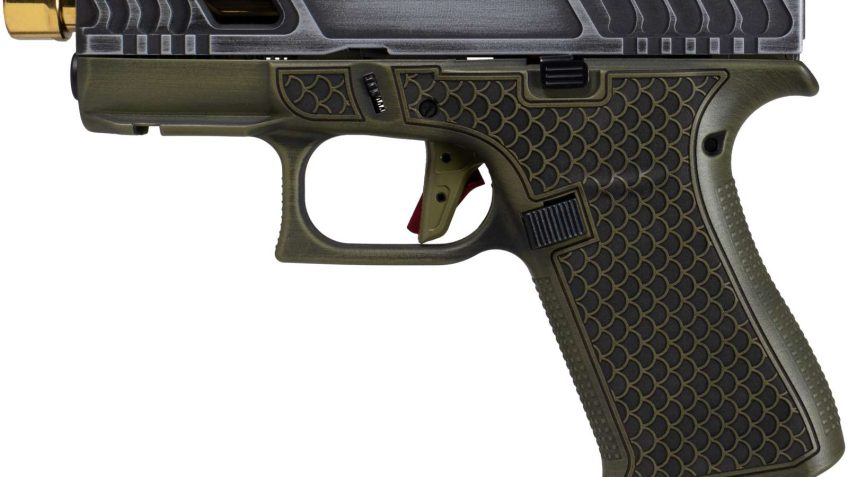 GLOCK 43X 9MM GREEN TARPON GOLD BARREL TS