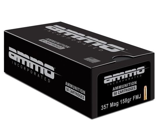 Ammo Inc 357158Fmja50 Signature  357 Mag 158 GR Full Metal Jacket 50 Per Box/ 20 Case