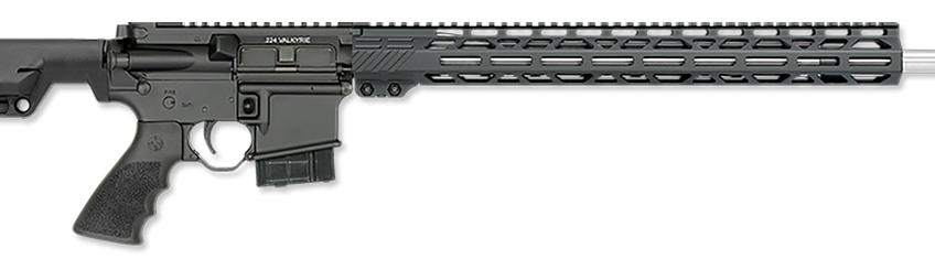 Rock River Arms 224V1582 LAR-15M 224 Valkyrie 10+1 24″ Stainless Threaded Barrel, Black Picatinny Rail, 17″ M-LOK Handguard, Black Synthetic Magpul SL-K Stock, Black Polymer Grip