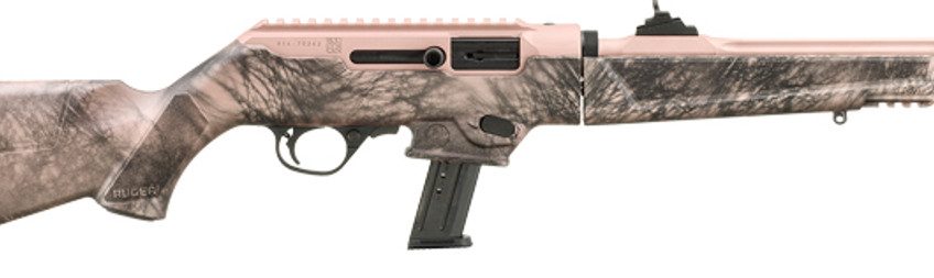 RUGER PC CARBINE ROSE 9MM 17-SHOT THREADED BBL 1/2″-28