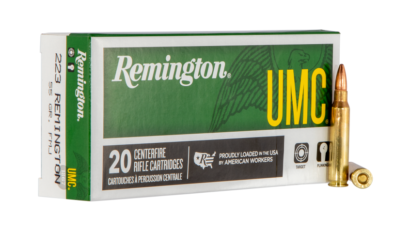 Remington Ammunition L223R3 UMC .223 Rem 55gr FMJ Rifle Ammo – 200 Rounds – Dirty Bird Industries