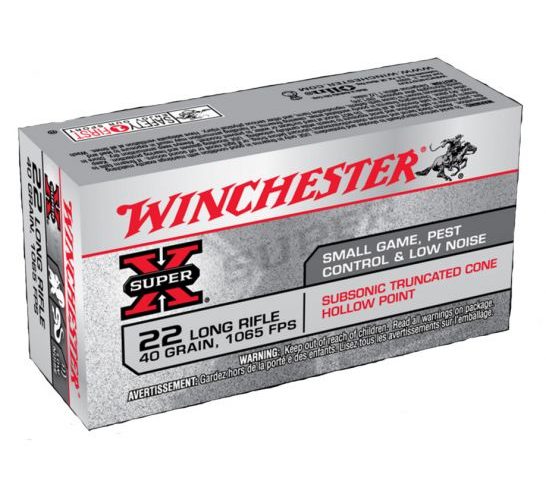 Winchester Super-X Subsonic 22Lr HP 40Gr 50/60 X22LRSUBA