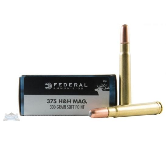 Federal Power-Shok 375 H&H Magnum 300gr SP Rifle Ammo – 20 Rounds