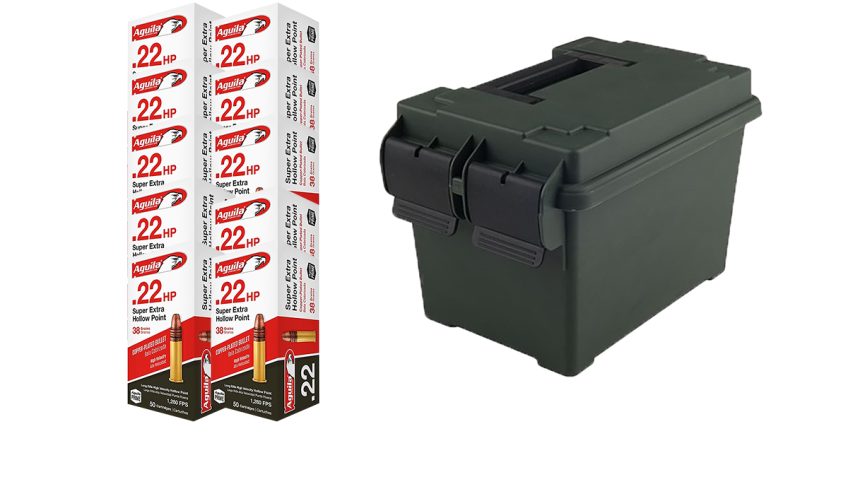 Super Extra High Velocity 22 Long Rifle Rimfire Ammo W/ Ammo Can 430105458