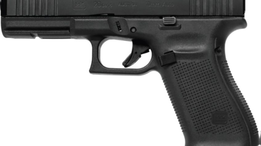 Glock 20 Gen 5 10MM, 4.61" Barrel, Black, Fixed Sights, Optics Ready, 10rd