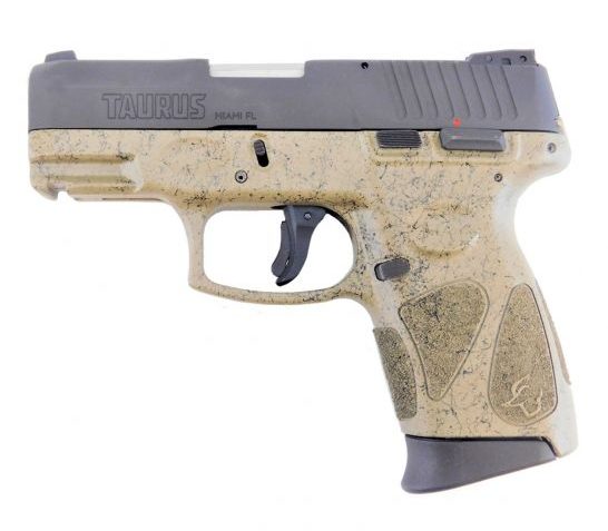 TAURUS G2C 9MM BLK/FDE SPLATTER 12+1 1-G2C931-SPFDE