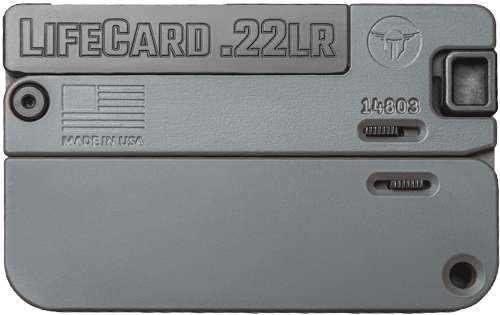 Trailblazer Firearms Trailblazer Firearms Lifecard, .22Lr, Aluminum, Sniper Grey LC1SG