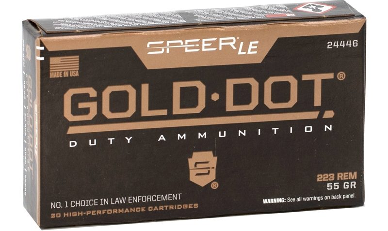 223 Rem – 55 Grain Gold Dot Soft Point – Speer Gold Dot – 20 Rounds