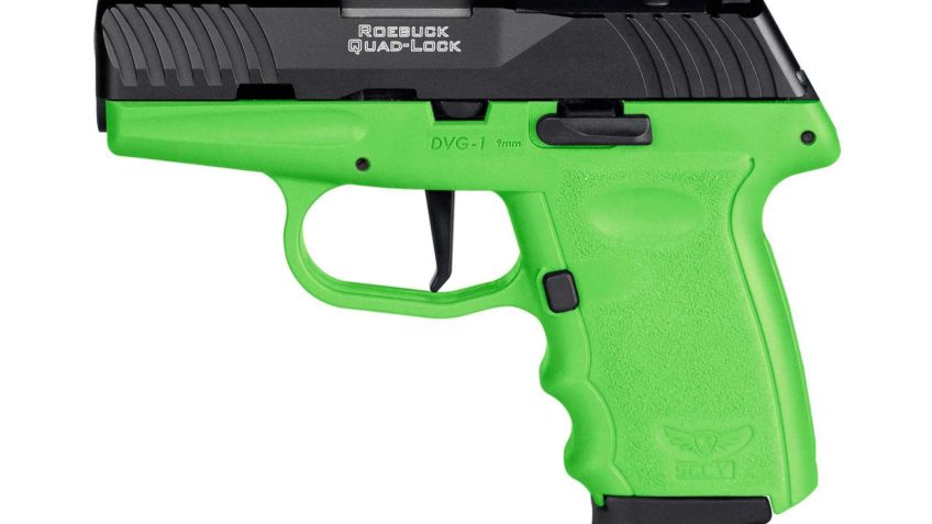 Sccy Dvg-1 Rdr Handgun 9Mm Luger 10Rd Magazine 3.1" Barrel Striker Fired Black Slide/Lime Green Frame DVG-1-CBLGRDR