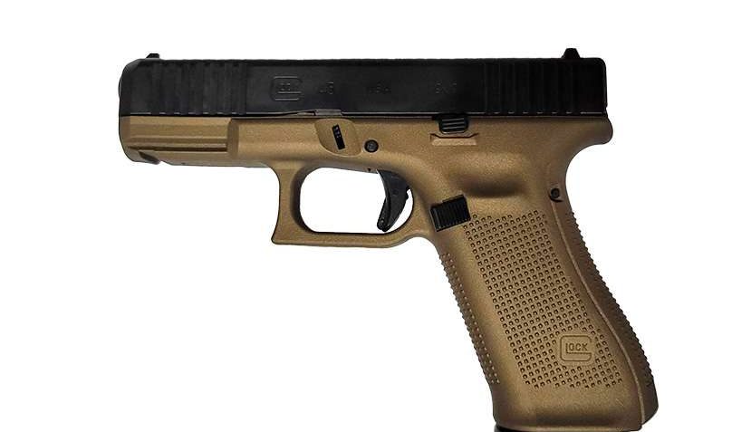 Glock 45 9mm Luger 4in Bronze/Black Cerakote Pistol – 17+1 Rounds