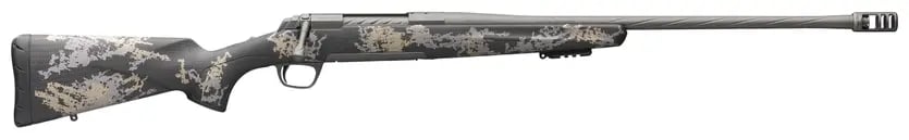 Browning 035583227 X-Bolt Mountain Pro Tungsten Spr 7Mm Rem Mag 3+1 22" Steel Fluted Sporter Barrel, Tungsten Gray Cerakote Steel Receiver, Accent Graphic Black/ Carbon Fiber Stock, Right Hand