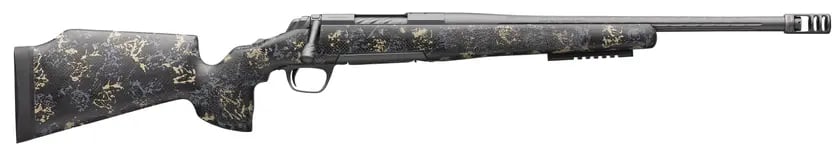 Browning 035584227 X-Bolt Pro Mcmillan LR Spr 7Mm Rem Mag 3+1 22" Fluted, Carbon Gray Barrel/Rec, Sonora Carbon Ambush Camo Fixed Mcmillan Game Warden 2.0 Stock, Recoil Hawg Muzzle Brake