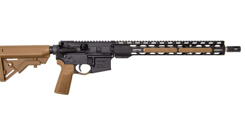 Radical Firearms AR Rifle – Black / Coyote Brown .223 Wylde 16" Stainless Steel Barrel 15" Rpr M-Lok Rail B5 Stock & Grip FR16-223W-SS-15RPR-CB