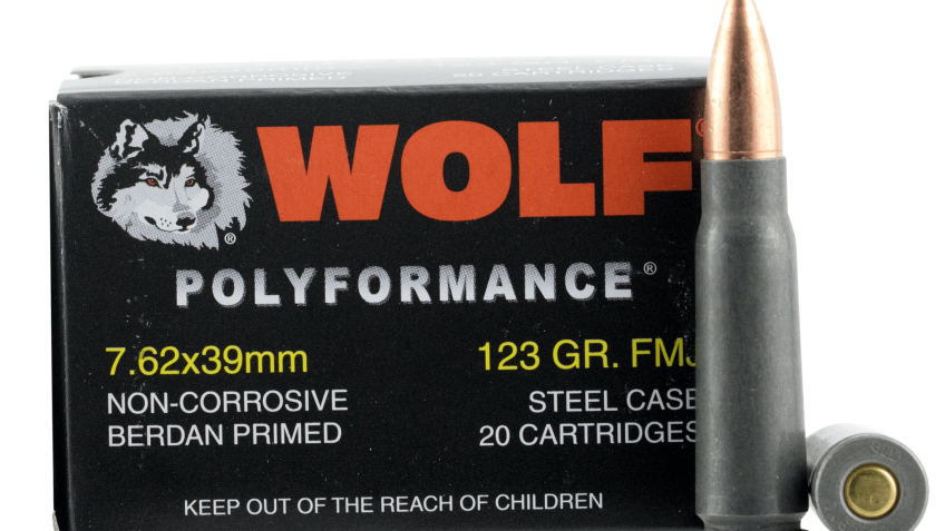 Wolf Performance 7.62×39 123 Grain Bi-Metal FMJ Steel Case Ammo Rifle Ammo – 1000 Rounds – Dirty Bird Industries