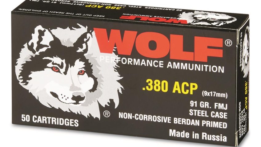 Wolf Performance Ammo 380Acp 91Gr Fmj Steel Case 917WFMJ