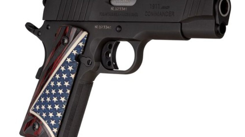 Taurus 1911 Com. .45Acp 4.25" FS Black W.Us Flag G 11911COMUSGR1