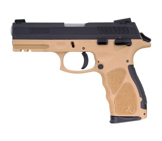 Taurus Th9 9Mm 17Rd 4.25" Barrel Semi-Automatic Pistol Black/Tan Finish 1TH9041T 725327617068