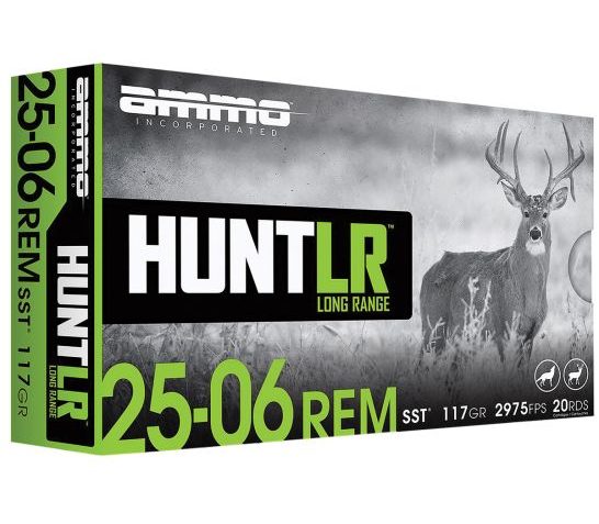 Ammo Inc Hunt Long Range .25-06 Remington 117 gr SST 20rds Rifle Ammo for Superior Shock Tip – 2506R117SSTA20