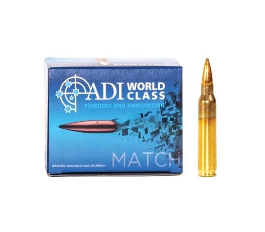 ADI World Class Ammunition .223 Remington 69 gr BTHP 20rds Rifle Ammo for Precision Shooting – ADI9332153003289