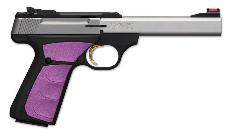 Browning 051506490 Buck Mark Plus SS Fuchsia SA 22 LR 5.5" 10+1 Fuchsia Ultragri