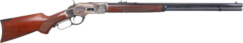 Cimarron Firearms 1873 Deluxe .357/.38 24" Octagon Cc/Blued PG Walnut CA276