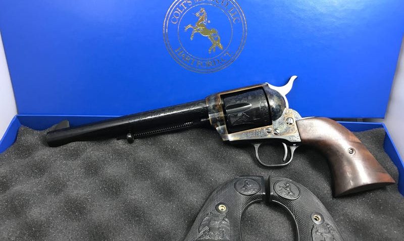 Colt Firearms New Frontier Single Action Army 200th Anniversary Blued / Hand Engraved .45 LC 7.5-inch 6Rd