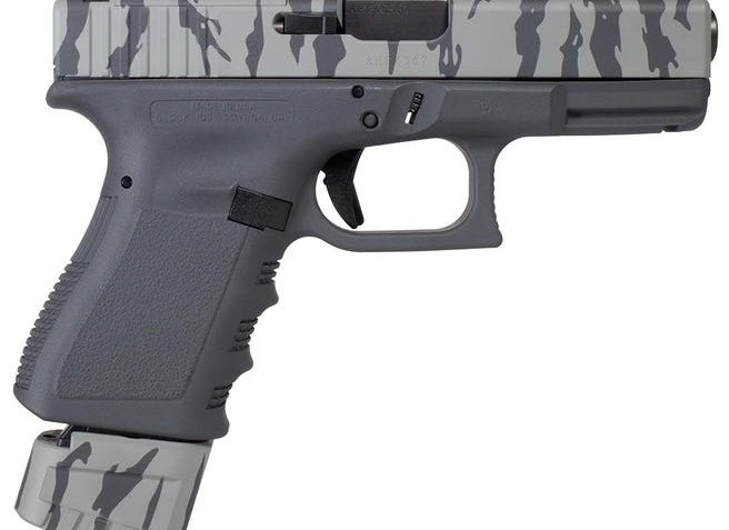 Glock 19 Gen 3 Custom "Sniper Grey/Tiger Stripe Extended Mag" Handgun 9Mm Luger 17Rd Magazine 4" Barrel UI1950203TSG