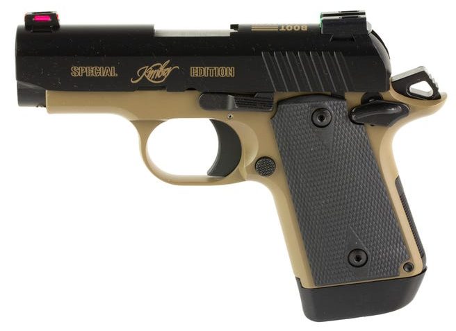 Kimber Micro 9 Hero Desert Tan / Black 9mm 3.15″ Barrel 7-Rounds