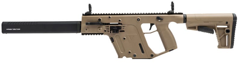 Kriss Vector CRB G2 45 ACP, 16" Barrel, Flat Dark Earth, MA/NJ Compliant, 10rd