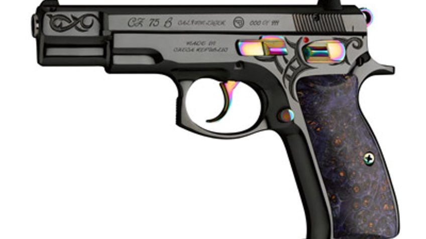 CZ USA 75-B 40TH ANNIVERSARY 9MM ENGRAVED POLISHED BLUED STEEL 91144