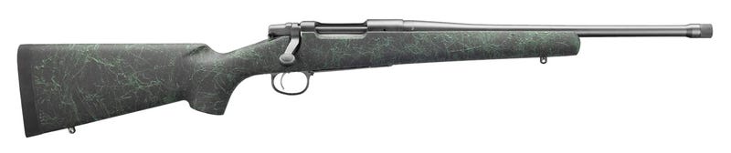 Remington Firearms 85931 Model 7 300 Blackout 5+1 16.50" TB Black w/Green Webbing Fixed HS Precision w/Aluminum Bedding Stock Matte Blued Right Hand