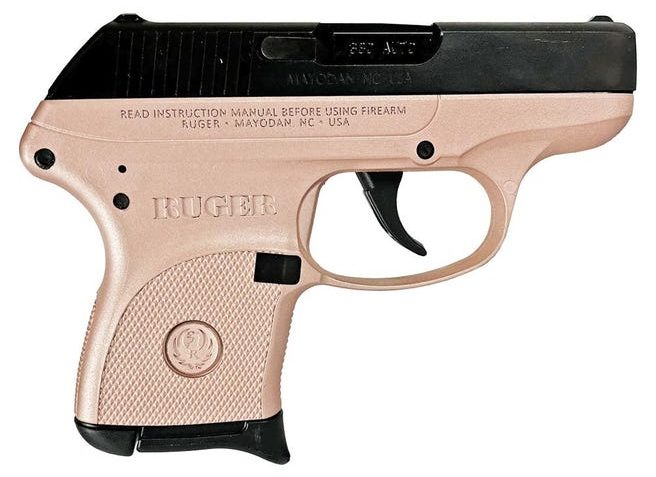 RUGER LCP 380ACP PISTOL 2.75″ BBL ROSE FRAME ONLY