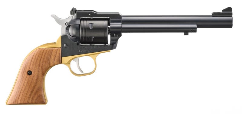 Ruger Wrangler .22lr/22wmr – 5.5" Fs Midnight Blue Brass Fr