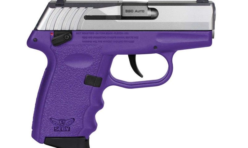 SCCY Industries CPX-4 .380 ACP, 2.96" Barrel, Purple Frame, Stainless Steel Slide, Manual Thumb Safety, 10rd