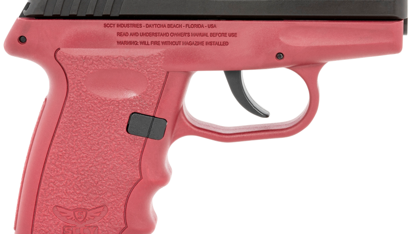 SCCY CPX-3 Sub-Compact Pistol .380 Auto 3" Barrel 10rd Black/Crimson No External Safety