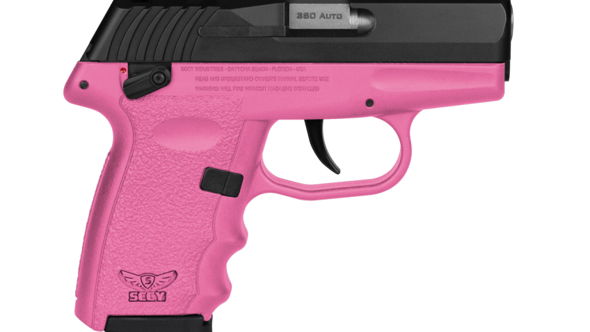 SCCY Industries CPX-4 .380 ACP, 2.96" Barrel, 10rd, Pink Frame, Black Slide, Manual Thumb Safety