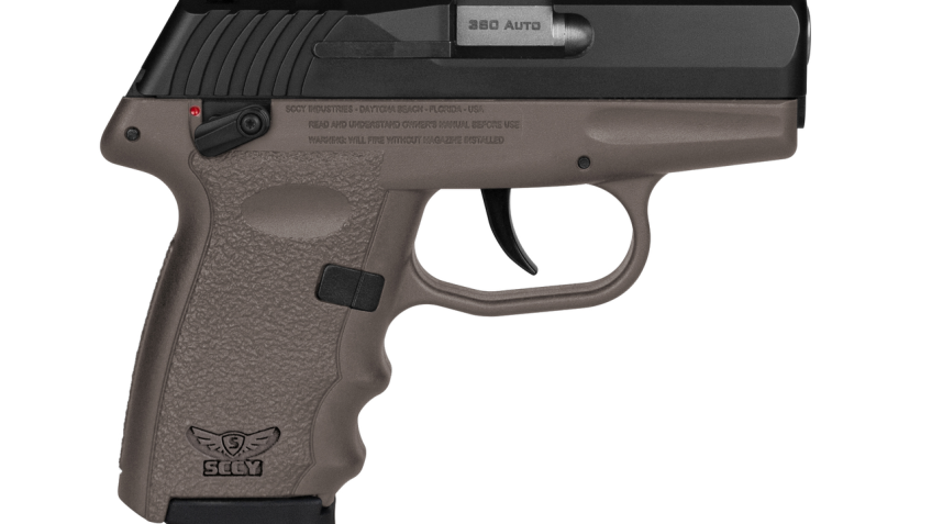 SCCY Industries CPX-4 .380 ACP, 2.96" Barrel, 10rd, Flat Dark Earth Frame, Black Slide, Manual Thumb Safety