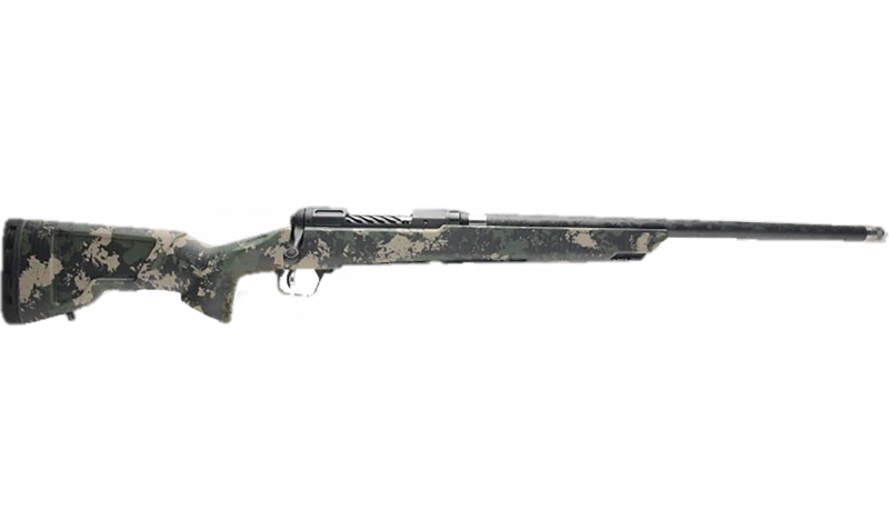 Savage Arms 57917 110 Precipice 308 Win 4+1 Cap 22" Carbon Fiber Wrapped Stainless Steel Barrel Black Melonite Stainless Steel Rec Forest Camo Carbon Fiber Stock Right Hand (Full Size)