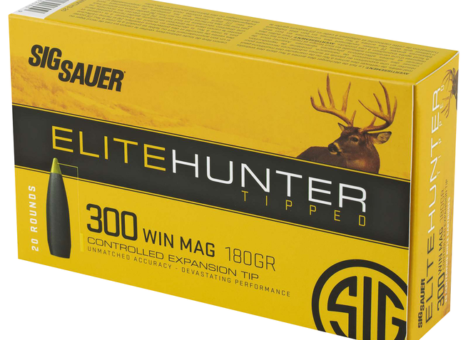 Sig Sauer Platinum Hunter 300 Winchester Magnum, 180gr, Elite Accubond Hunting, 20rd Box