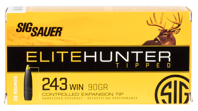 SIG SAUER Elite Copper .260 Remington 120 Grain Full Metal Jacket Nickel Plated Brass Centerfire Rifle Ammo, 20 Rounds, E260H120