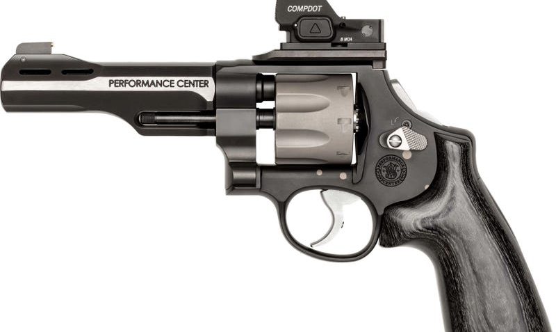 Smith & Wesson PC Model 327 WR 9mm 8rd 5″ Barrel Vortex 8MOA Compdot Jerry Miculek World Record Revolver