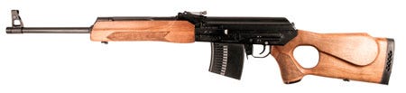 Molot VPR-76254-02 VEPR 7.62x54R Semi-Automatic 20.4" 5+1 Walnut Thumbhole Stk Black