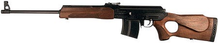 Molot VPR-76254-03 VEPR 7.62x54R Semi-Automatic 23.2" 5+1 Walnut Thumbhole Stk Black