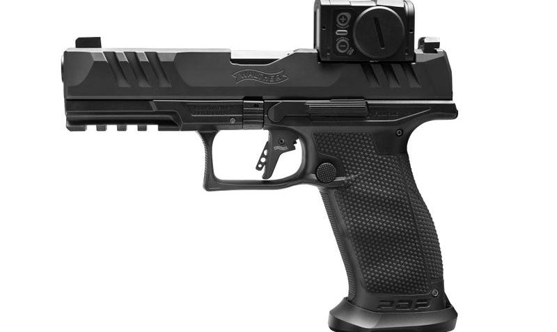 Walther Arms PDP Pro ACRO 9mm 4.5″ Bbl Black Full Size Pistol w/ Aimpoint ACRO P-2 3.5 MOA Black Reflex Sight & (3) 18rd Mags 2881225PRO