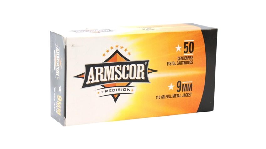 Armscor 50043 Full Metal Jacket 115 Grain 9mm Ammo Handgun Ammo – 1000 Rounds – Dirty Bird Industries