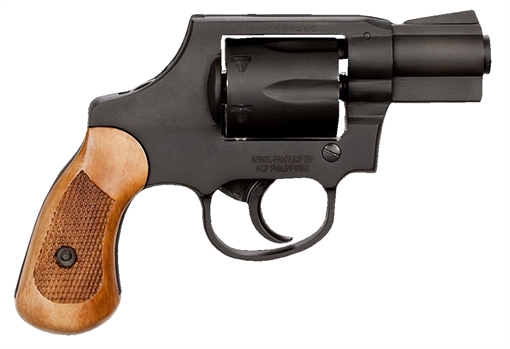 Rock Island 51280 M206  Small Frame 38 Special 6 Shot, 2" Black Parkerized Steel Barrel, Cylinder & Frame, Checkered Wood Grip, Transfer Bar Safety, Concealed Hammer