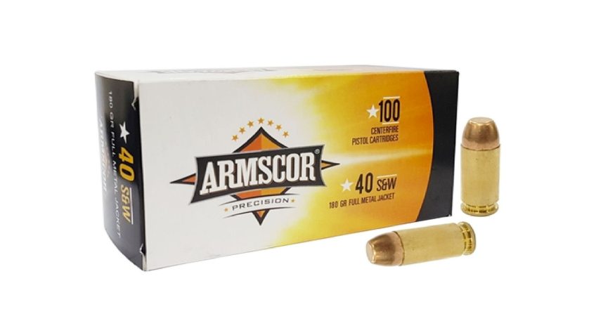 Armscor 40S&W ARM50316 180 Grain Full Metal Jacket Ammunition – 1200rd Case – Dirty Bird Industries